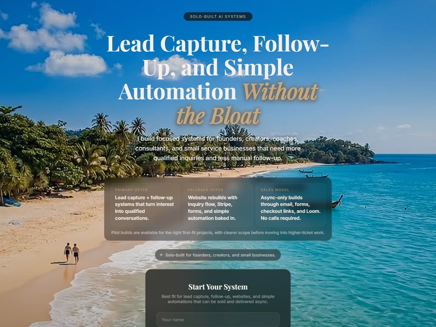 Lead Capture System
